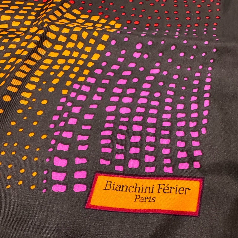 Vintage Bianchini Férier Paris Silk Scarf